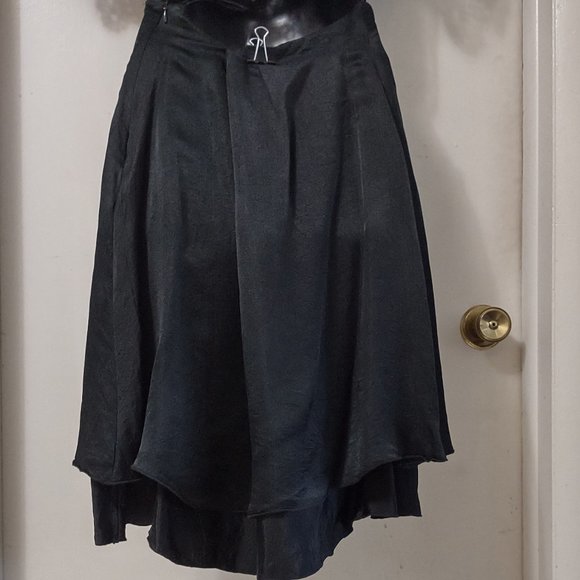 Chan Luu charcoal 100% silk skirt Size L - Picture 7 of 9